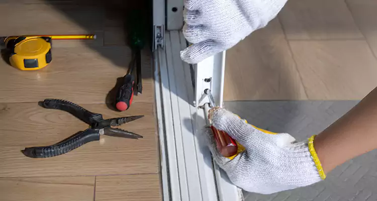 Backyard Sliding Door Track Repair in Buenaventura Lakes, FL